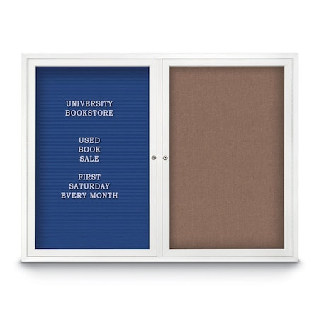 United Visual Products Corkboard, 96"x48", Keylime/Black UV435H-BLACK-KEYLIME